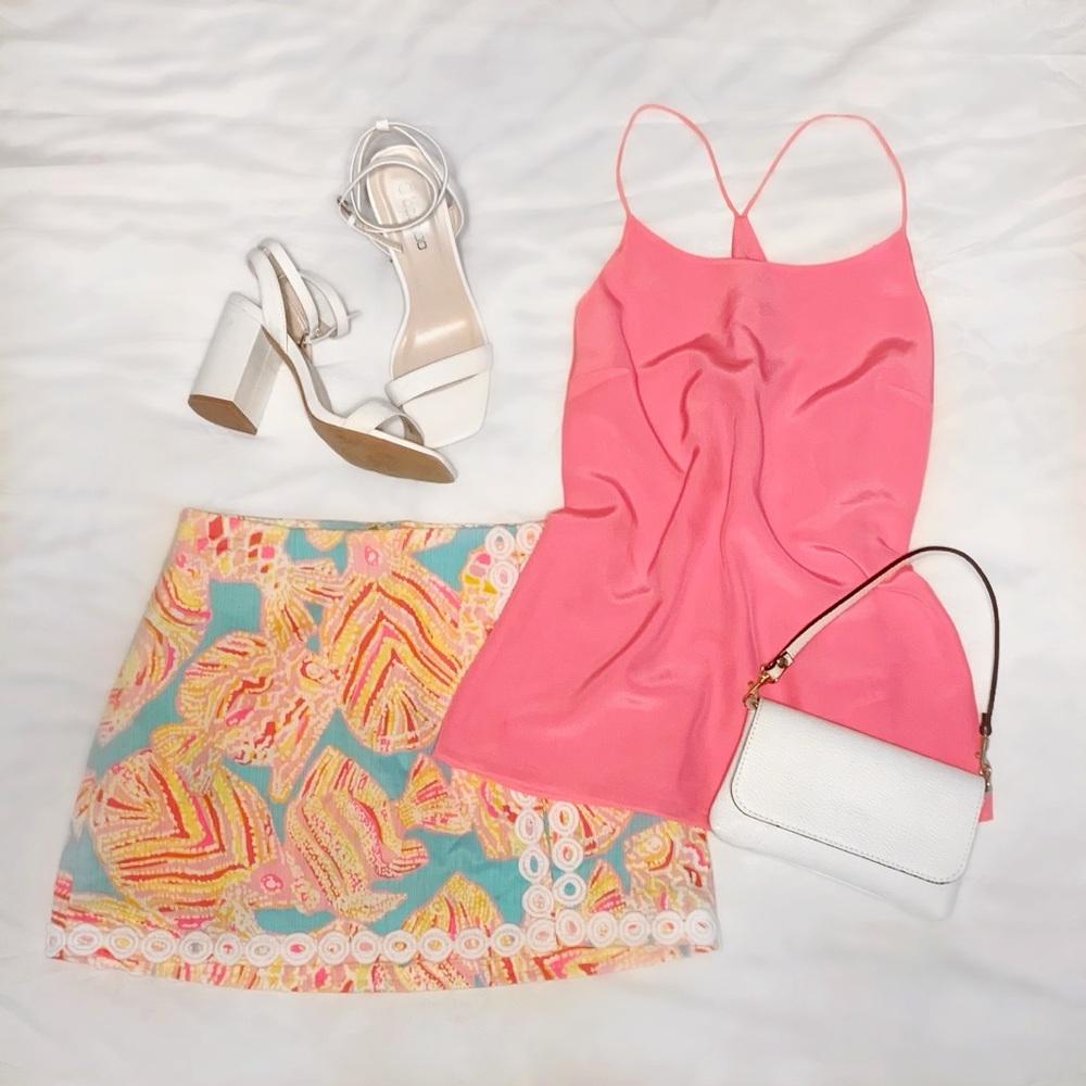 NWT Lilly Pulitzer Breakwater Blue Patterned Skort